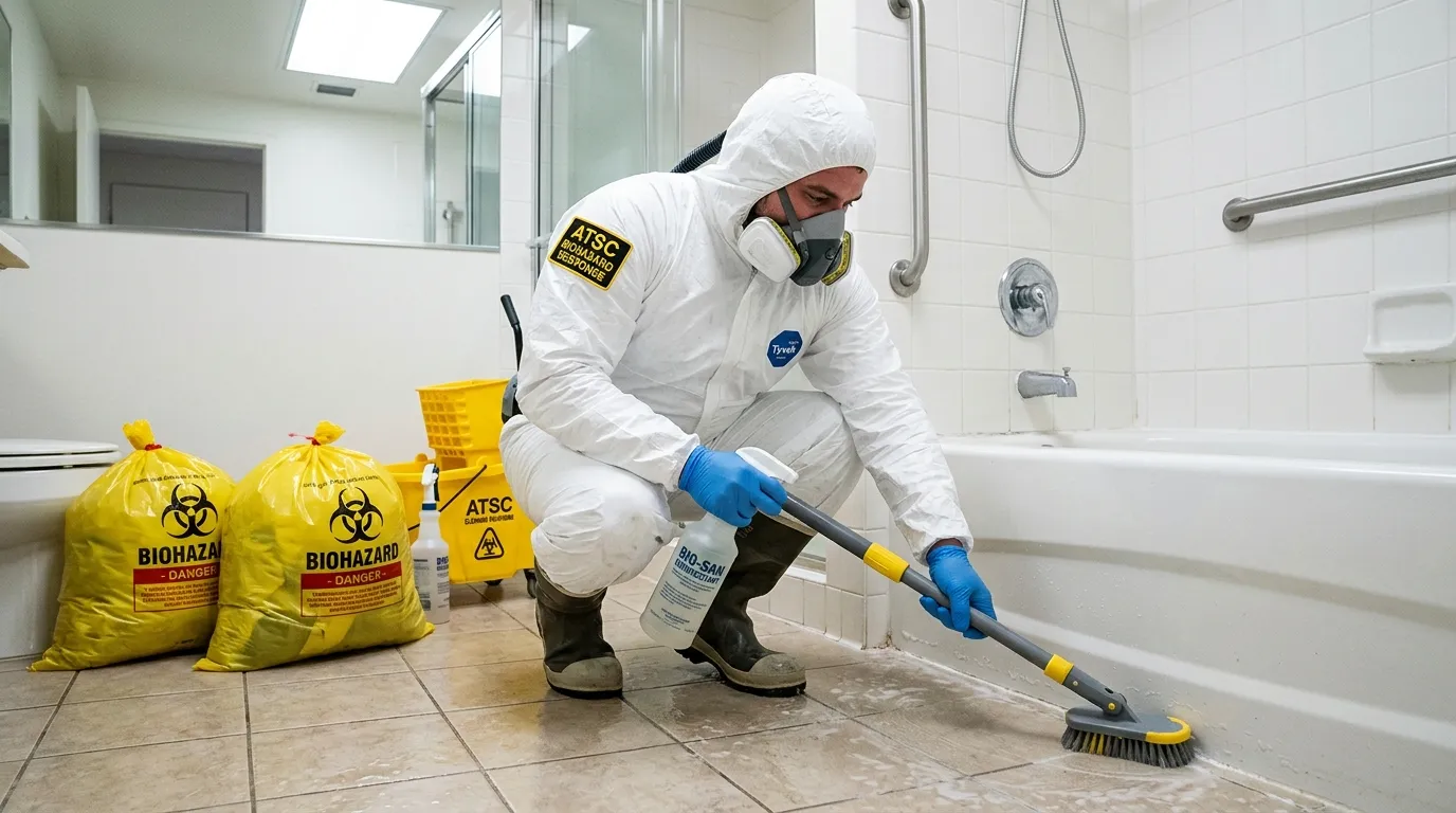 Decontamination equipment deployed for Blood Cleanup in Commerce